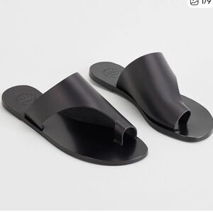 ATP Rosa Sandals Black Leather